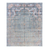 Ikat One-of-a-Kind Hand-Knotted Area Rug, Blue - 8' 1" x 9' 9"