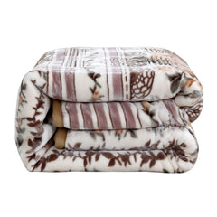 Empyrean Velvet 2 Ply Heavy Reversible Printed Raschel Blanket