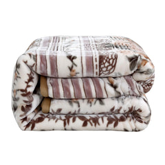 Empyrean Velvet 2 Ply Heavy Reversible Printed Raschel Blanket
