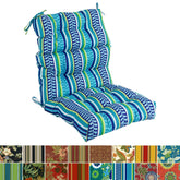 Multi-section Tufted Outdoor Seat/Back Chair Cushion (Multiple Sizes)