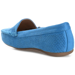Journee Collection Women's Halsey Comfort Insole Slip On Round Toe Loafer Flats