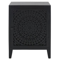 SAFAVIEH Shyann Single-Door Carved Nightstand