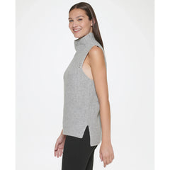 DKNY Sleeveless Turtleneck Sweater