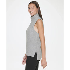 DKNY Sleeveless Turtleneck Sweater