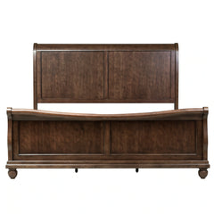 Rustic Traditions Sleigh Bed in Rustic Cherry