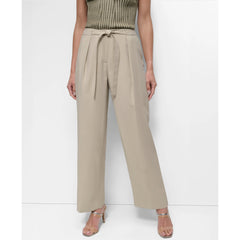 DKNY Tie Front Twill Trousers