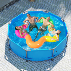 Costway 1158 Gal Outdoor Family Swimming Pool with Metal Frame - See Details