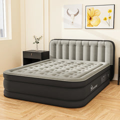 Moasis Queen Air Mattress with Inflatable Headboard