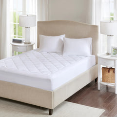 Sleep Philosophy Harmony Deep Pocket Waterproof Mattress Pad - White