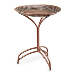 20" Copper Tranquility Birdbath with Collapsible Stand