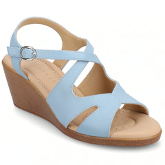Journee Women's KedzieII Medium and Wide Width Wedge Sandals
