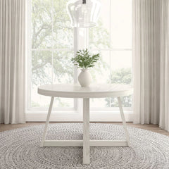 Solid Wood 47" Round Dining Table
