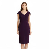 Connected Apparel Cap Sleeve Sheath Dress