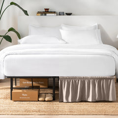 Bare Home Adjustable Wrap Around Bed Skirt