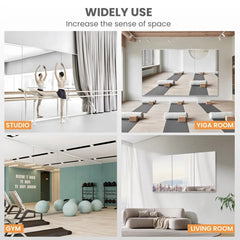 Large Full-Length Mirror for Home Gym Yoga and Dance Studio