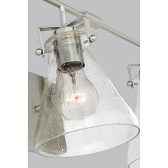 Generation Lighting Jaden modern industrial 3-light indoor dimmable bath vanity wall sconce