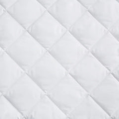 Back to Campus Twin XL Dorm Microfiber Waterproof Mattress Pad Protector - White