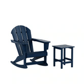 Laguna Hdpe All Weather Outdoor Patio Rocking Chair With Side Table (2-Piece Set)
