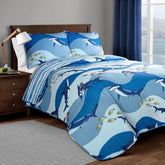 Lush Decor Shark Allover Quilt Set