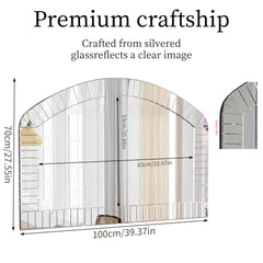 Arched Mirrors Vanity Wall Decor Decorative Mantel for Living Room - 40"x28"