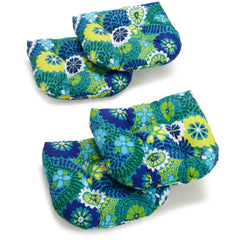 19-inch Rounded Back Tufted Indoor/Outdoor Chair Cushions (Set of 4) - 19" x 19"