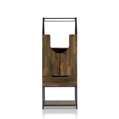 Marcus Contemporary Metal Multi-storage Wine Cabinet by Furniture of America