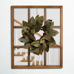 Kate and Laurel Hogan 9 Windowpane Wood Wall Mirror