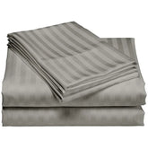 1200 Thread Count Cotton Deep Pocket Luxury Hotel Stripe Sheet Set