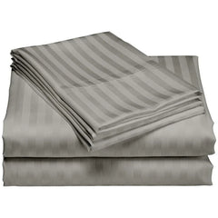 1200 Thread Count Cotton Deep Pocket Luxury Hotel Stripe Sheet Set