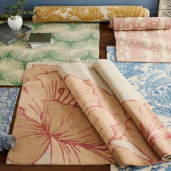 NICOLE MILLER NEW YORK Flora Grandeur Bloom Handcrafted Wool Area Rug