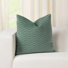 Siscovers Fluctuate Pleated Velvet Throw Pillow