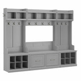 Woodland Full Entryway Storage Set with Coat Rack by Bush Furniture