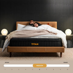 Brooklyn Bedding Titan 13" Hybrid Luxe Mattress for Plus Size Sleepers with Cooling Cover