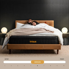 Brooklyn Bedding Titan 13" Hybrid Luxe Mattress for Plus Size Sleepers with Cooling Cover