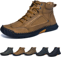 Sawbehind Mens Boots, Sawbehind Men's Comfortable Handmade Leather Boots – 2025 New Waterproof, Archs Support