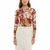 Nicole Miller Floral Print Sweater