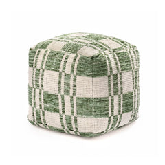 Jani 20-inch Ottoman Pouf - Handcrafted Handmade Ottoman for Seating, Footrest, Home Decor for Living Room, Bedroom