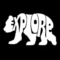 LA Pop Art Men's Word Art T-Shirt - Explore