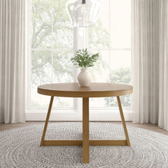 Solid Wood 47" Round Dining Table