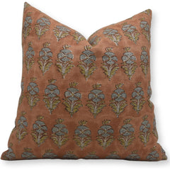 Fabdivine Rustic Thick Linen Cushion Cover Bed or Guest Room Decor, Mor Mukut