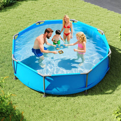 Costway 1158 Gal Outdoor Family Swimming Pool with Metal Frame - See Details