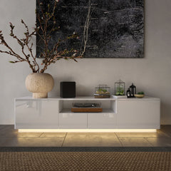 HighGloss LED TV Stand TV Entertainment Center TV Console Media Gaming