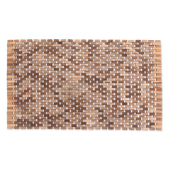 Handmade Surabya Sidewalk Teakwood mat (Indonesia)