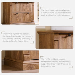 Rustic Wood File Cabinet , Filing Cabinet for Home Office, Living Room