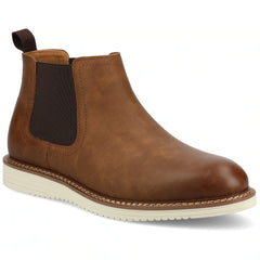 Vance Mens Salter Medium and Wide Width Plain Toe Casual Chelsea Boot