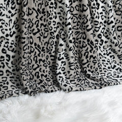 Lightweight Printed Safari Animal Flannel Fleece Blanket