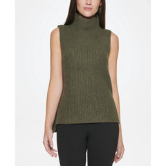 DKNY Sleeveless Turtleneck Sweater