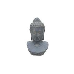 Serenity Enlightened Zen Buddha Head Statue