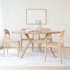 Solid Wood Oval 62" Dining Table