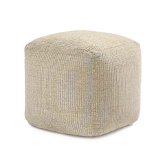 Jani 20-inch Ottoman Pouf - Handcrafted Handmade Ottoman for Seating, Footrest, Home Decor for Living Room, Bedroom